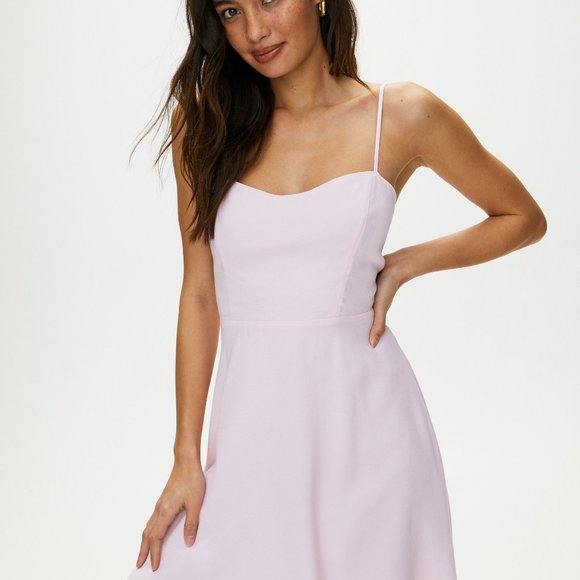Aritzia Dresses & Skirts - Indigo Blue Aritzia Sunday Best Flirt Dress
